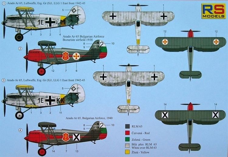 Arado Ar 65 172 Arado Ar65 2x Luftwaffe 2x Bulgaria