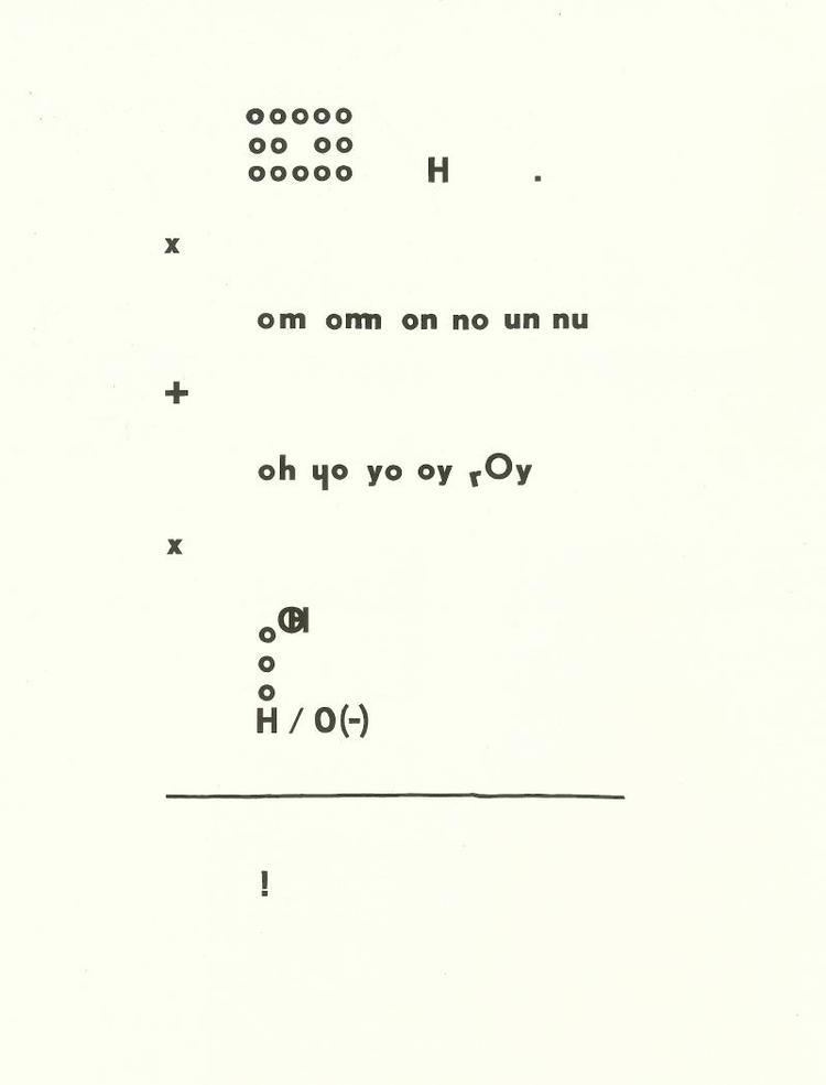 Aram Saroyan minimalist concrete poetry Waber Dan Archives