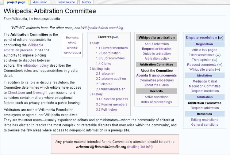 Arbitration Committee