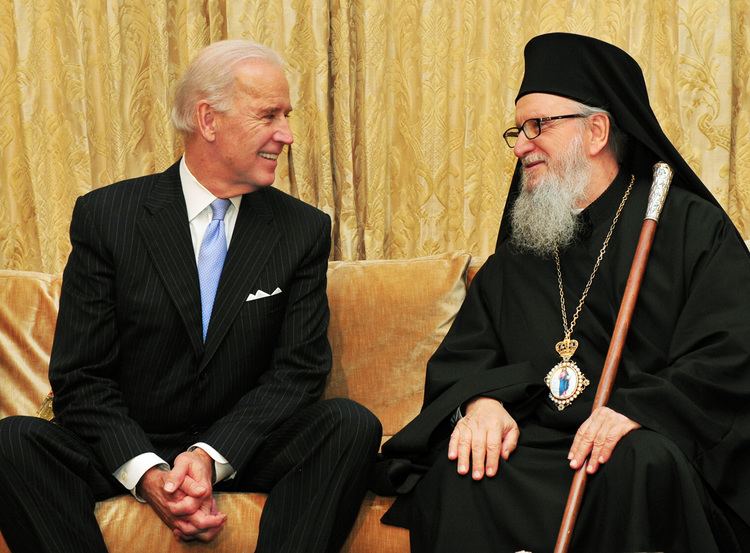 Archbishop Demetrios of America US Vice President Joe Biden visits Archbishop Demetrios of America
