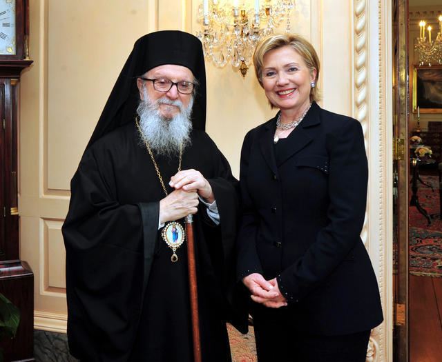 Archbishop Demetrios of America Archbishop Demetrios Requests From Hilary Clinton Release of