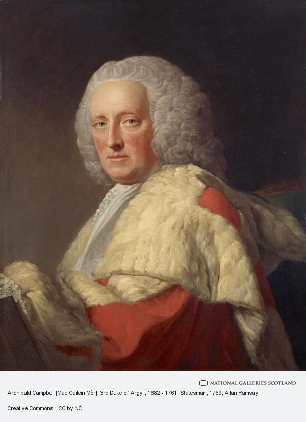 Archibald Campbell [Mac Cailein Mòr], 3rd Duke of Argyll, 1682 - 1761.  Statesman | National Galleries of Scotland