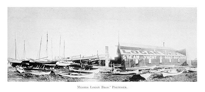 Archibald Logan Logan Archibald The boat yard operated by Archibald Logan and his