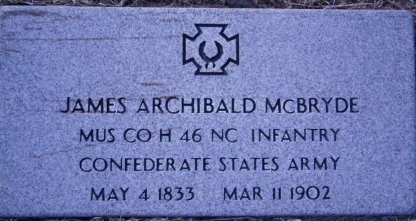 Archibald McBryde James Archibald McBryde 1833 1902 Find A Grave Memorial
