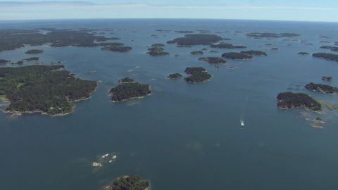 Archipelago Sea Archipelago Sea Aland Finland Aerial HD Stock Video 808209