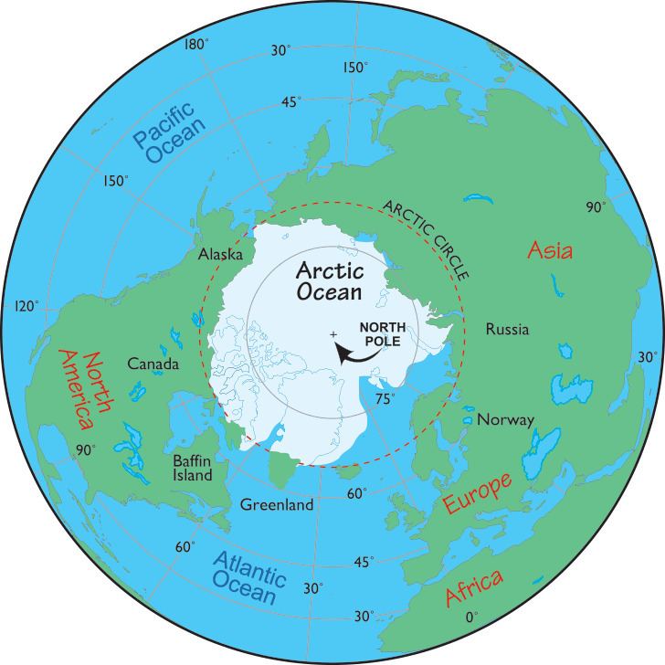 Arctic Circle Arctic Map Map of the Arctic Facts About the Arctic and the