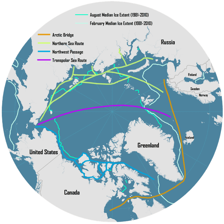 Arctic shipping routes Polar Shipping Routes