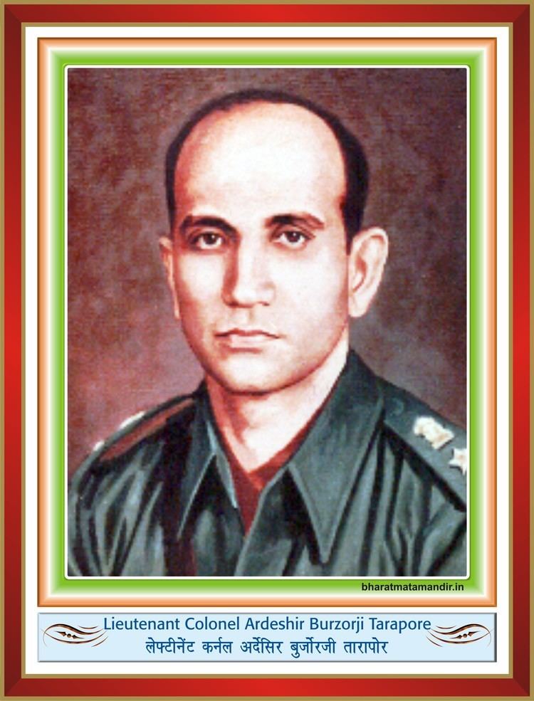 Ardeshir Tarapore Bharatmatamandir Lieutenant Colonel Ardeshir Burzorji Tarapore