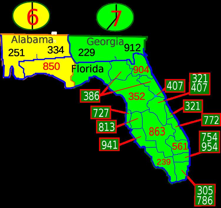 Area codes 305 and 786