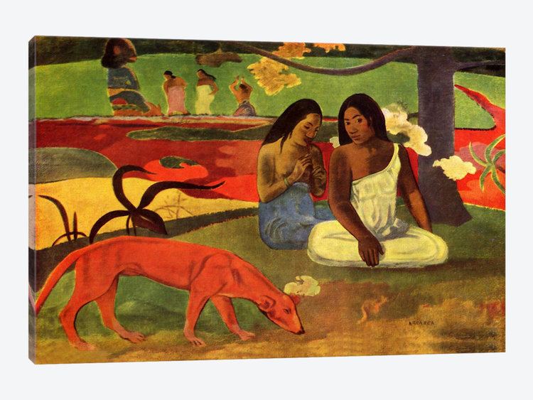 Arearea Arearea 1892 Art Print by Paul Gauguin iCanvas