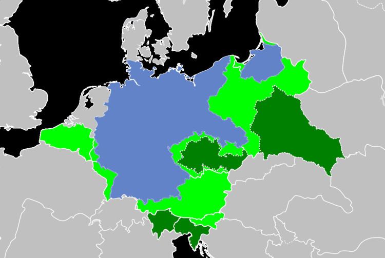 Areas annexed by Nazi Germany