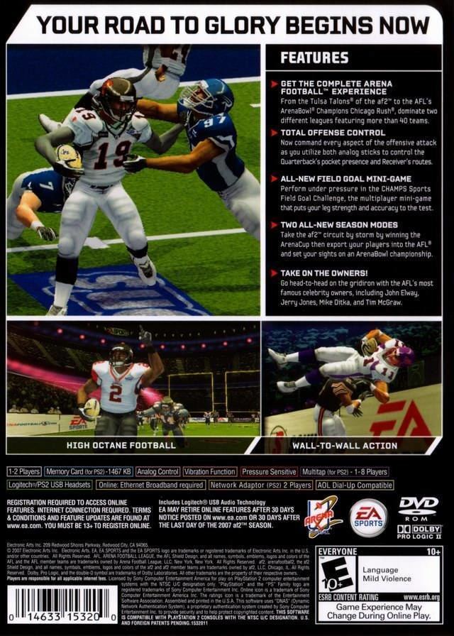 Arena Football: Road to Glory Arena Football Road to Glory Box Shot for PlayStation 2 GameFAQs