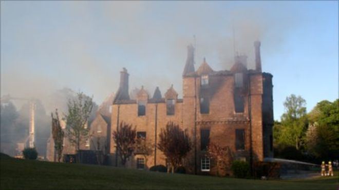 Argaty Perthshire mansion Argaty House destroyed by fire BBC News