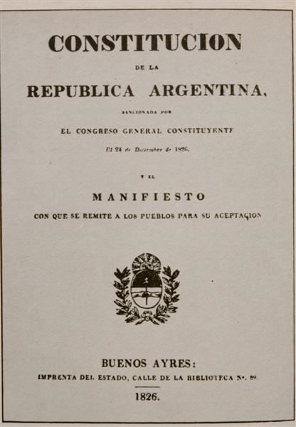 Argentine Constitution of 1826