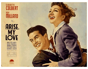 Arise, My Love Lauras Miscellaneous Musings Tonights Movie Arise My Love 1940