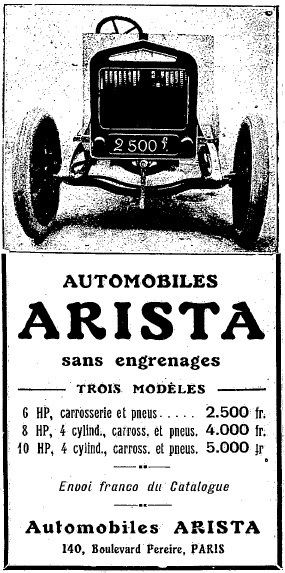 Arista (1912 automobile)