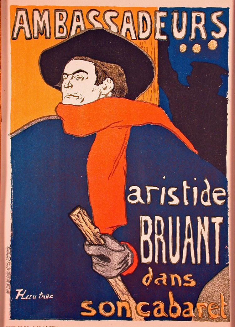 Aristide Bruant Aristide Bruant Color Lithograph after ToulouseLaturec