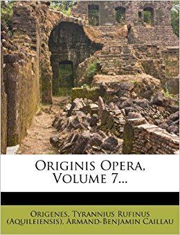 Armand-Benjamin Caillau Originis Opera Volume 7 Latin Edition ArmandBenjamin Caillau