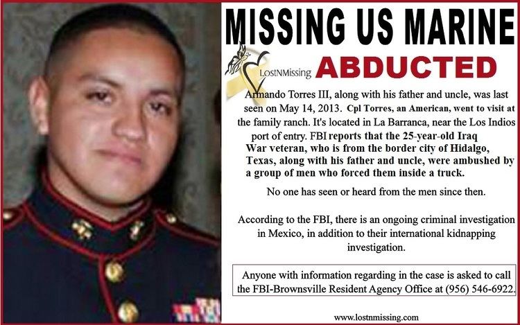 Armando Torres III Armando Torres III US MARINE Missing Abducted MX May 14 2013001