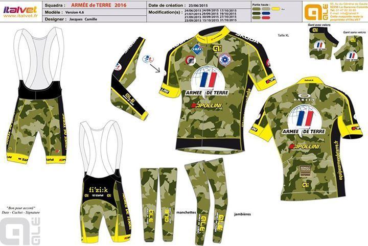 Armée de Terre (cycling team) Arme de Terre Le maillot 2016 Actualit DirectVelo