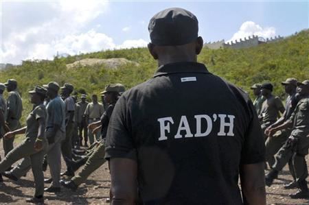 Armed Forces of Haiti Haitian military on comeback trail Reuters