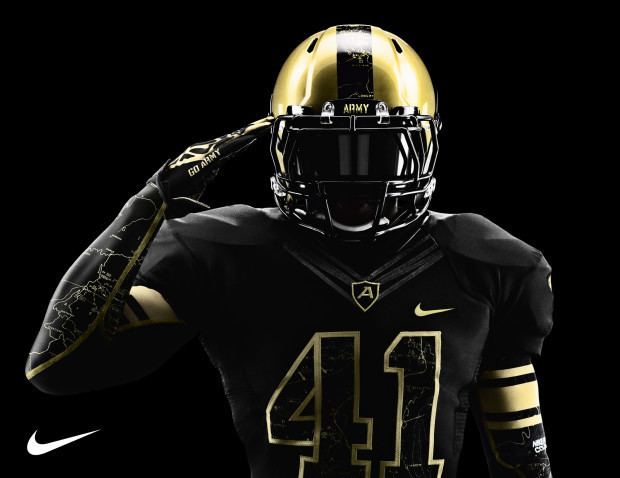 Army Black Knights football 2012 Army Military Heritage Black Nike Uniform