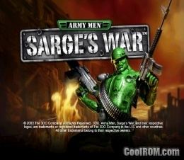 Army Men: Sarge's War Army Men Sarge39s War ROM ISO Download for Nintendo Gamecube