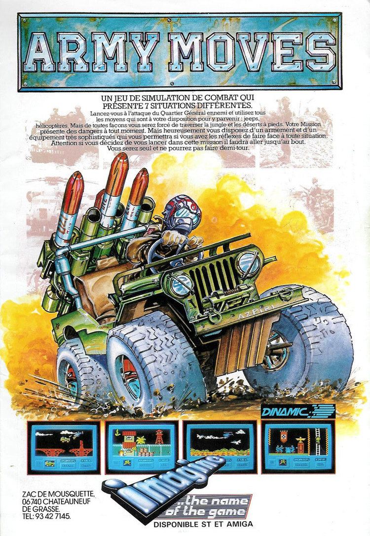 Army Moves Atari ST Army Moves scans dump download screenshots ads