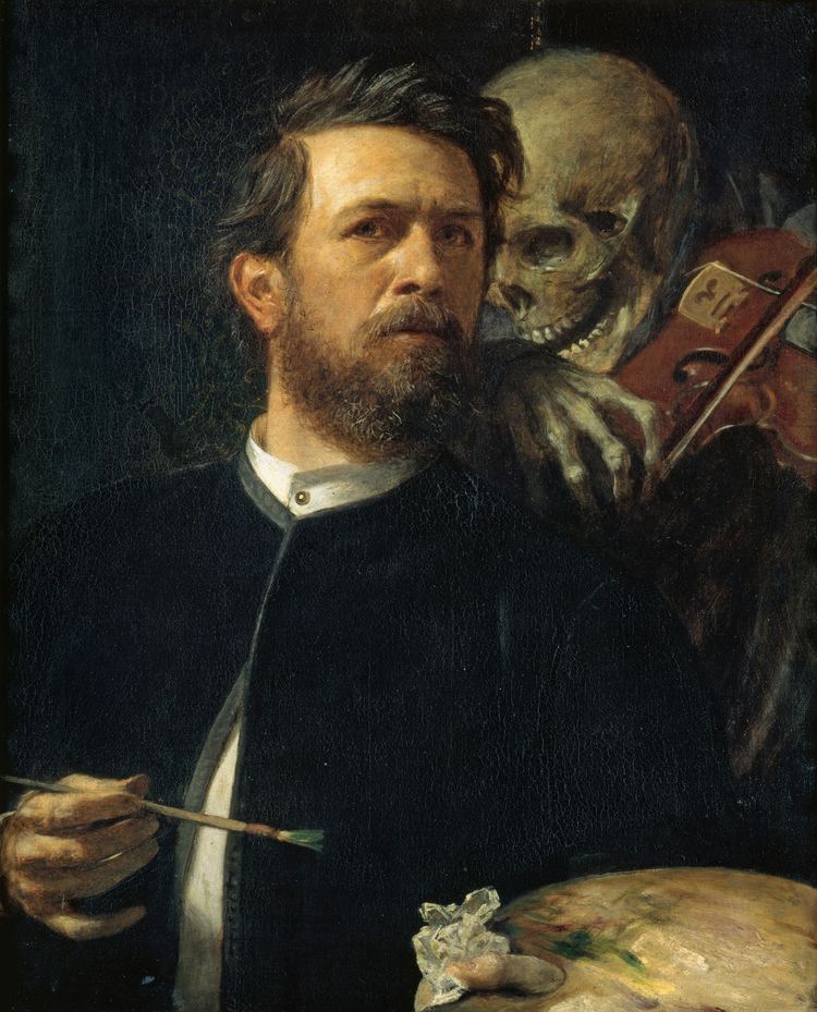 Arnold Böcklin SelfPortrait with Death as a Fiddler 1872 Arnold Bcklin