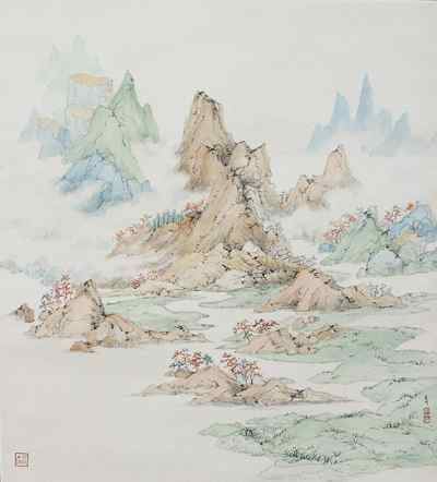 Arnold Chang Embracing Tradition Ink Landscapes by Arnold Chang with