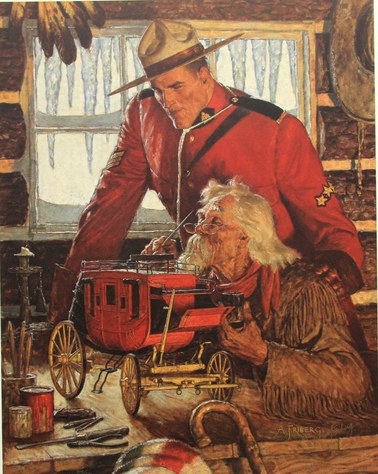 Arnold Friberg Art Country Canada ARNOLD FRIBERG RCMP RCMP Limited