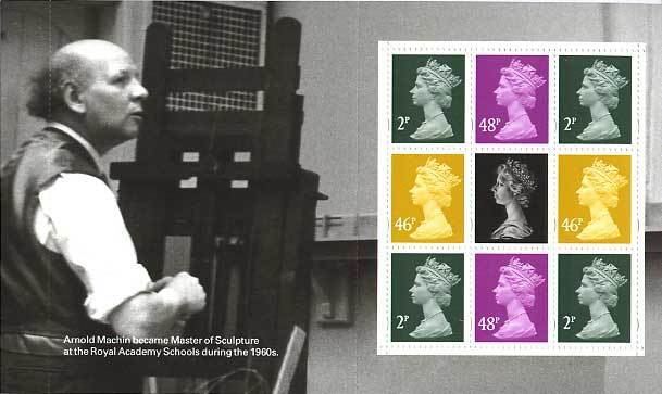 Arnold Machin 40th anniversary of the Machin British stamps 5 June 2007 from