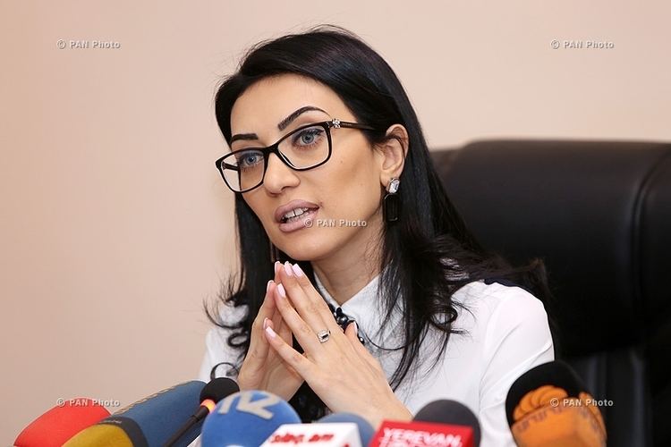 Arpine Hovhannisyan Yearend press conference of RA Minister of Justice Arpine