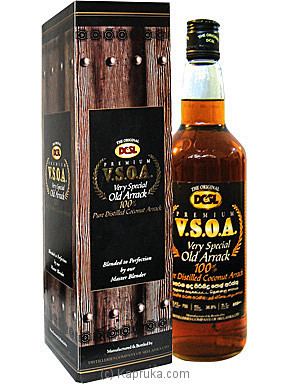 A bottle of VSOA Arrack.