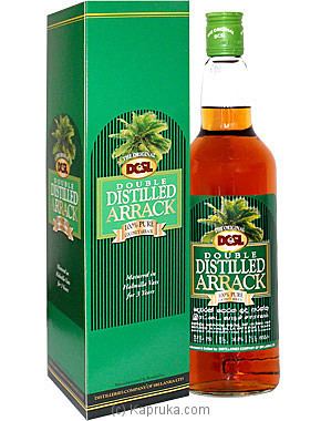 A bottle of Double Distilled Arrack.