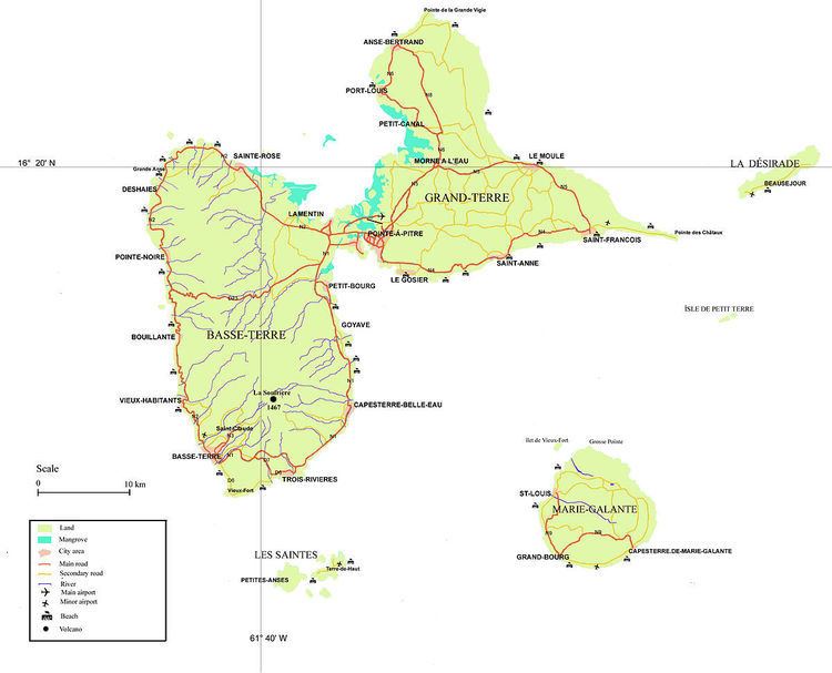 Arrondissements of the Guadeloupe department