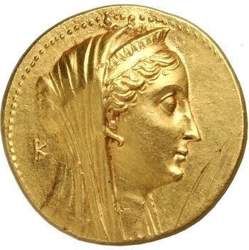 Arsinoe II American Numismatic Society Gold octadrachm of Ptolemy II