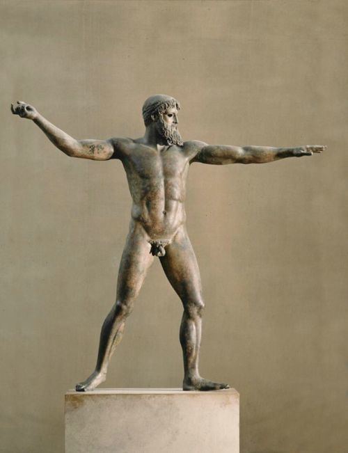 Artemision Bronze Artemision Bronze representing either Poseidon or Zeus Greek c
