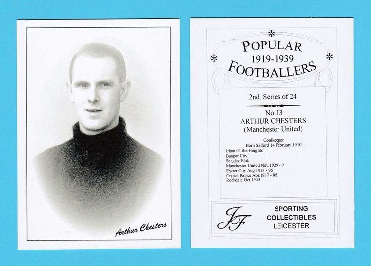 Arthur Chesters JF SPORTING FOOTBALLER CARD 191939 ARTHUR CHESTERS OF