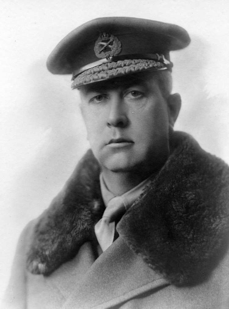 Arthur Currie Head and shoulders portrait of General Sir Arthur Currie