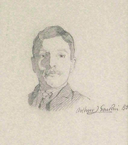 Arthur Gaskin Joseph Gaskin Portrait of Frank Richards