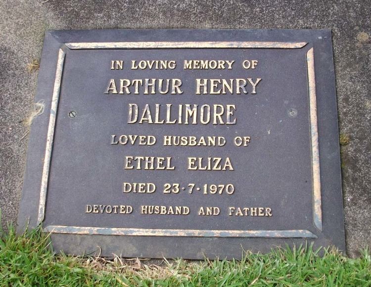 Arthur Henry Dallimore Arthur Henry Dallimore 1873 1970 Find A Grave Memorial