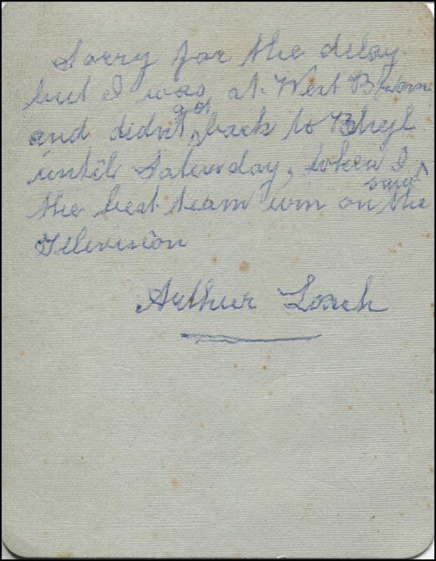 Arthur Loach Arthur Loach Autograph Letter Signed Autographs Manuscripts