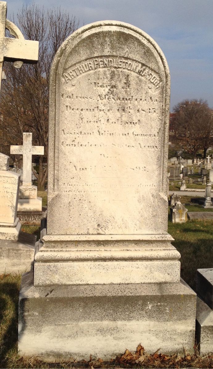 Arthur Pendleton Mason LTC Arthur Pendleton Mason 1835 1893 Find A Grave Memorial