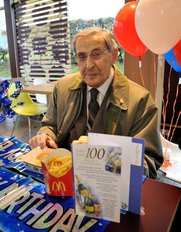 Arthur Probert Arthur Probert celebrated 100th with a party in McDonalds