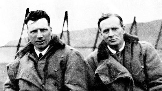 Arthur Whitten Brown 1919 Captain John Alcock and Lieutenant Arthur Whitten Brown in