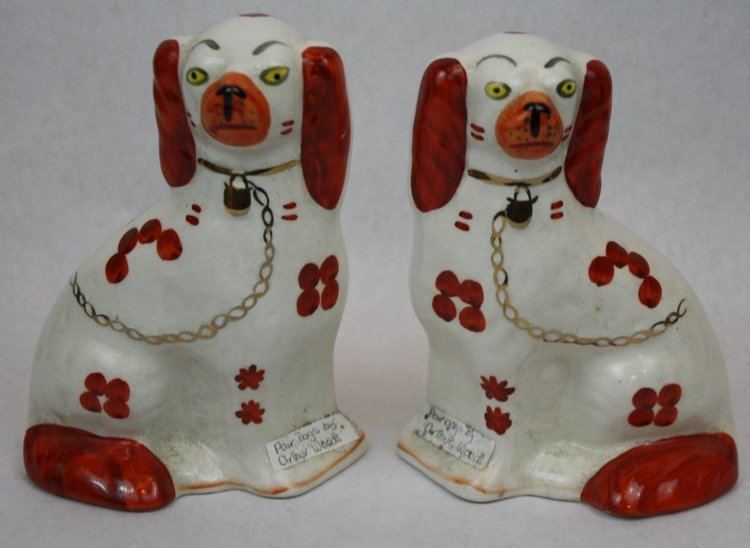 Arthur Wood (cricketer, born 1892) Pair of Staffordshire dogs by Arthur Wood England