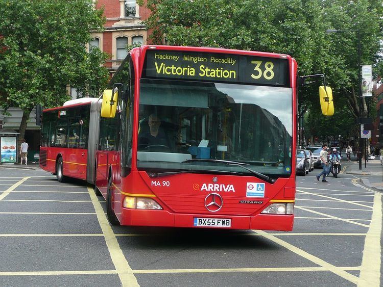 Articulated buses in London