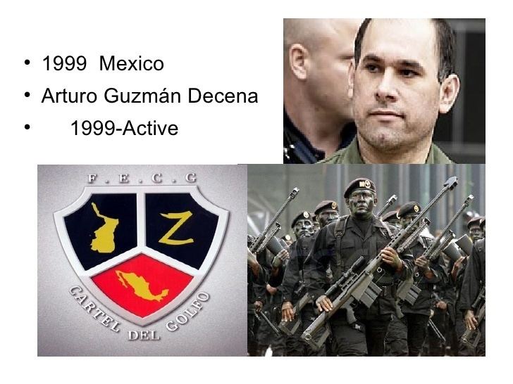 Poster featuring the logo of Los Zetas Cartel and its army.