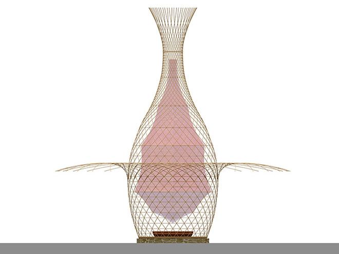 Arturo Vittori A Giant Basket That Uses Condensation to Gather Drinking